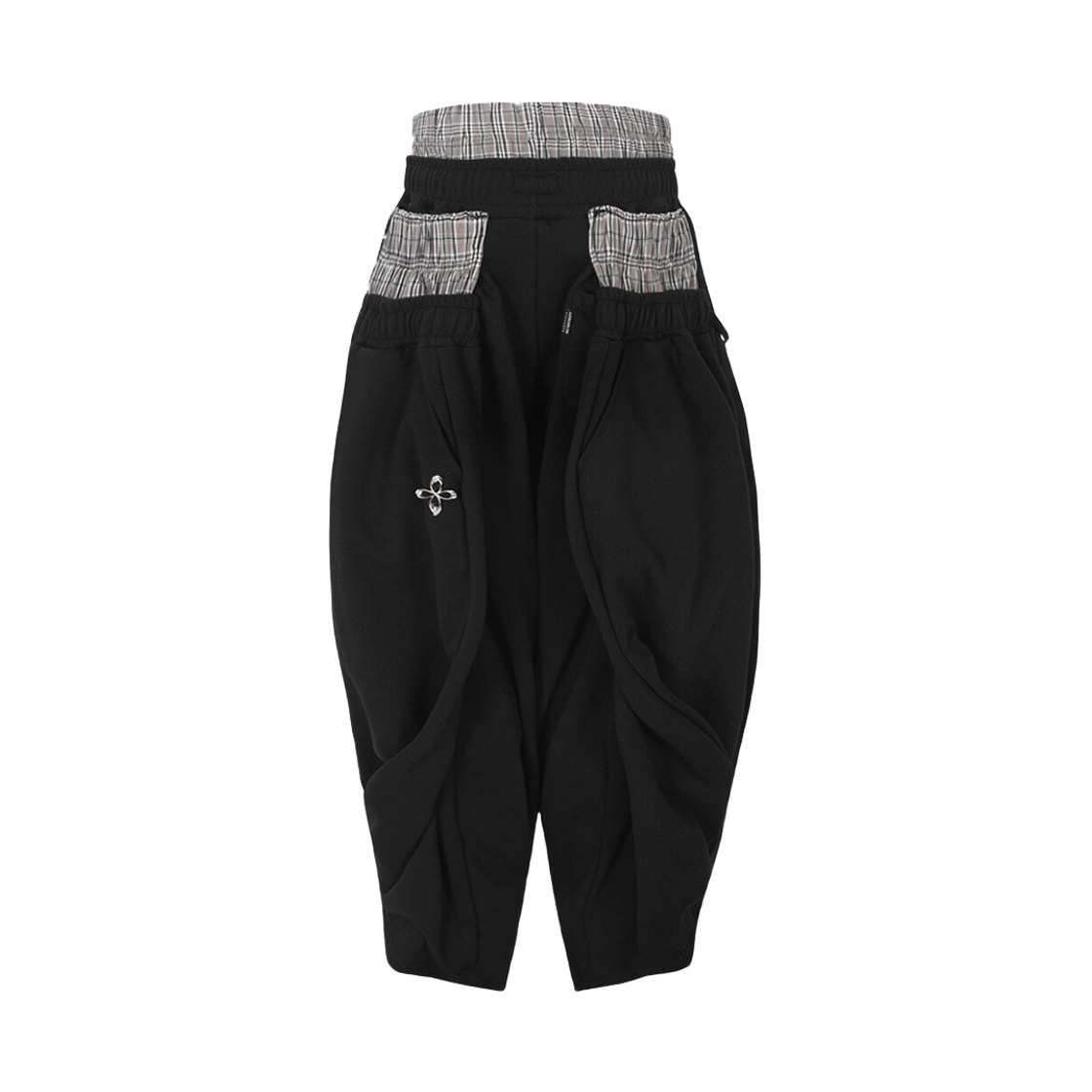 [프리오더] 써저리 새깅 더블 웨스트 팬츠 블랙([프리오더] Surgery Sagging Double Waist Pants Black) - 2