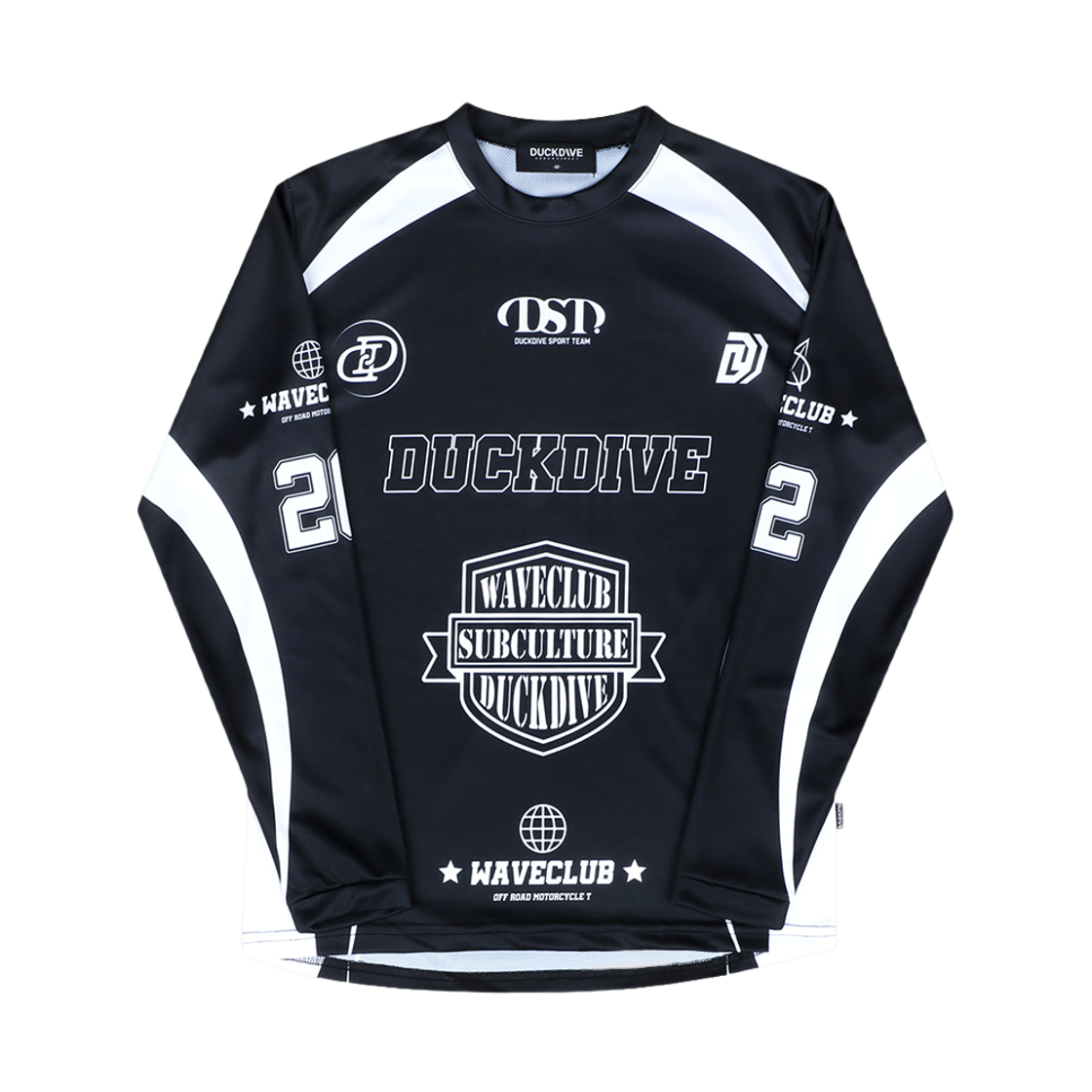 덕다이브 오프로드 메쉬 롱슬리브 블랙(DUCKDIVE Offroad Mesh Long Sleeve Black) - 1