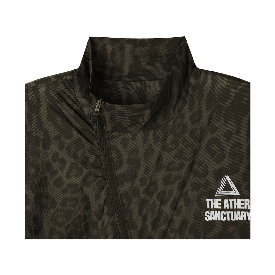 디아더생츄어리 에테르 오블리크 러닝 자켓 브라운(THE ATHER SANCTUARY Ether Oblique Jacket Leopard Brown) - 3