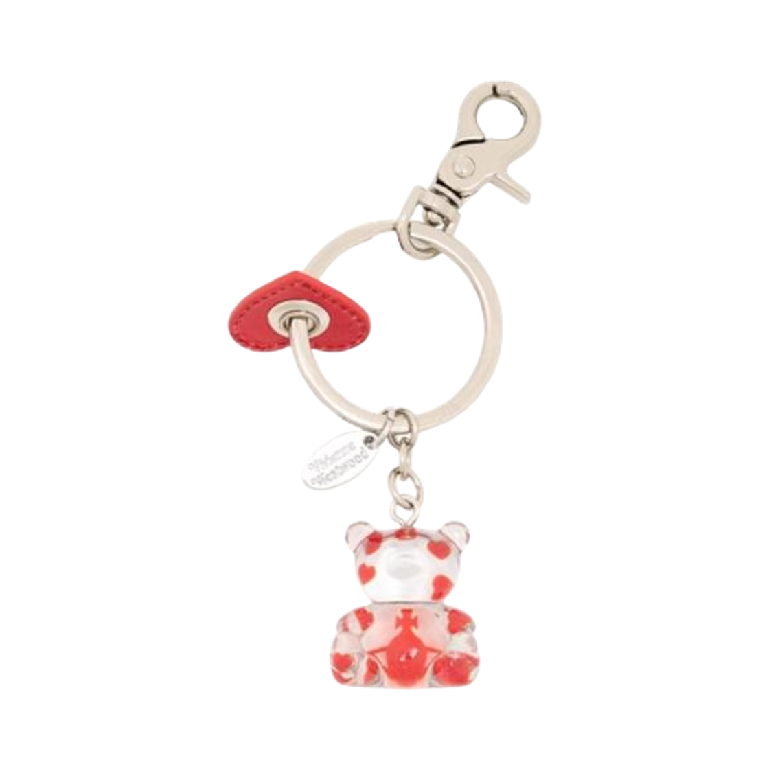 8203012QU-OM002E-H401 Vivienne Westwood Orb Heart Keyring Red