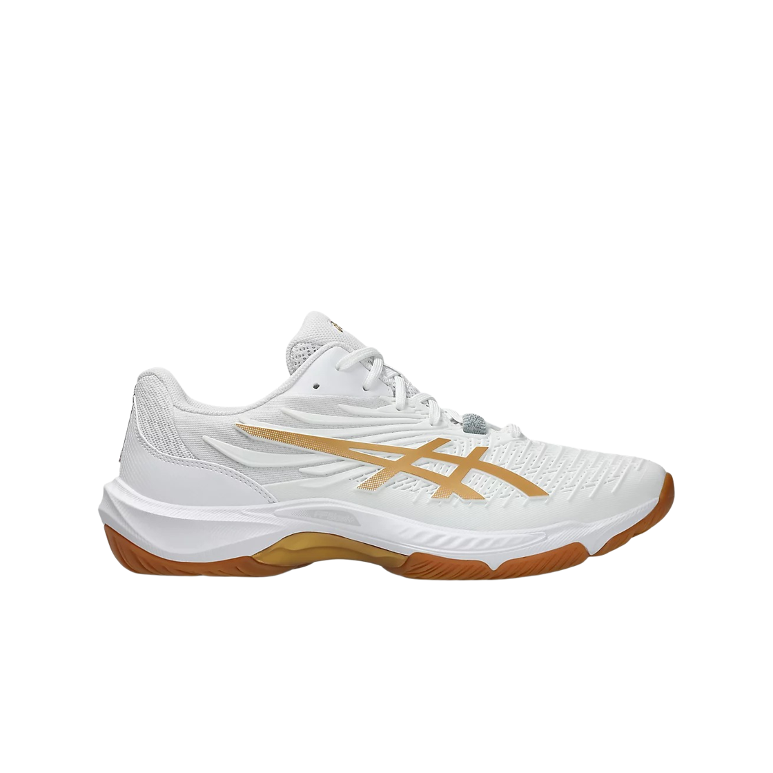 1073A094-100 Asics Court Control FF 4 White Pure Gold - 2E Wide