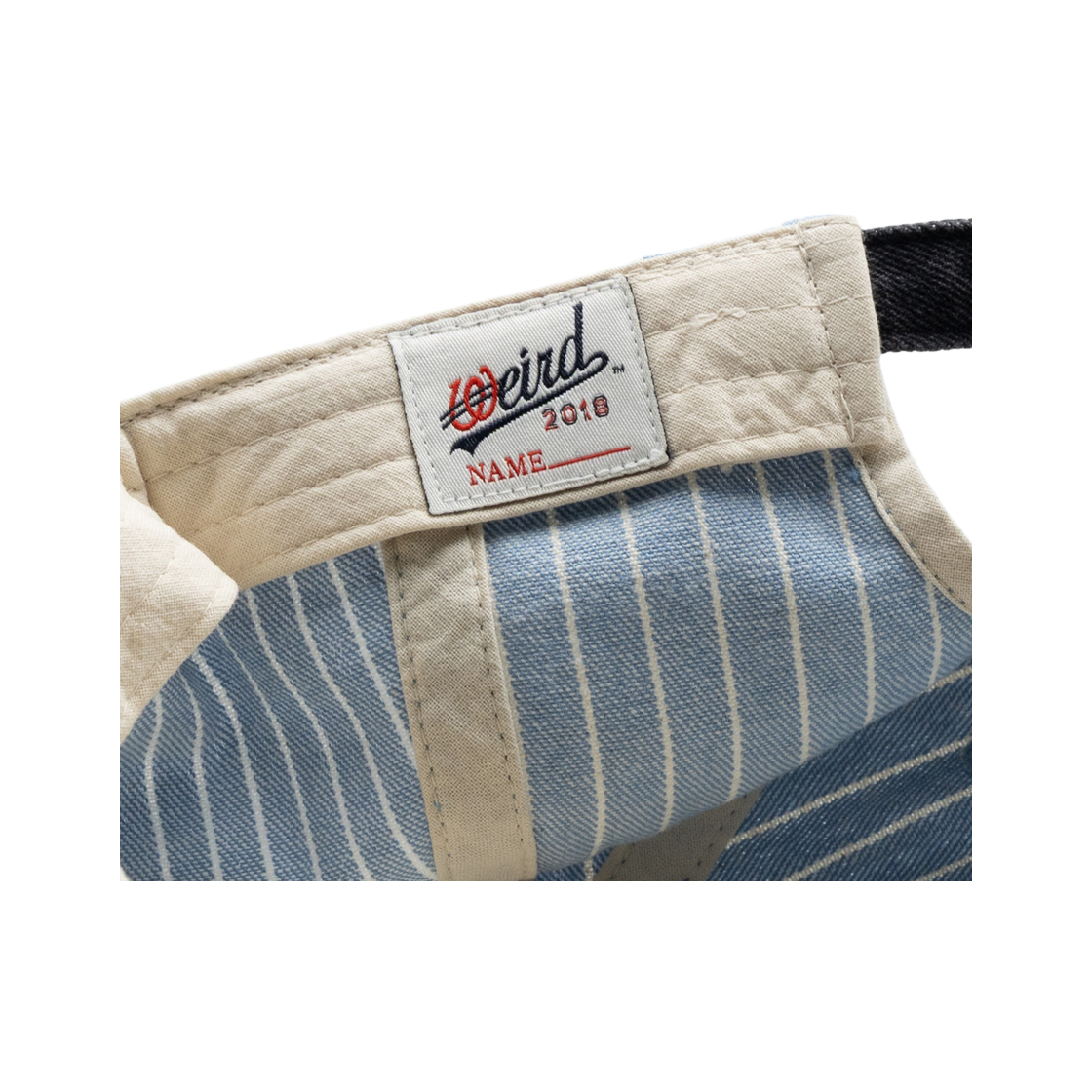 위얼드월드 베이스볼 데님 스트라이프 볼캡(Weirdworld Baseball Denim Stripe Ball Cap) - 5