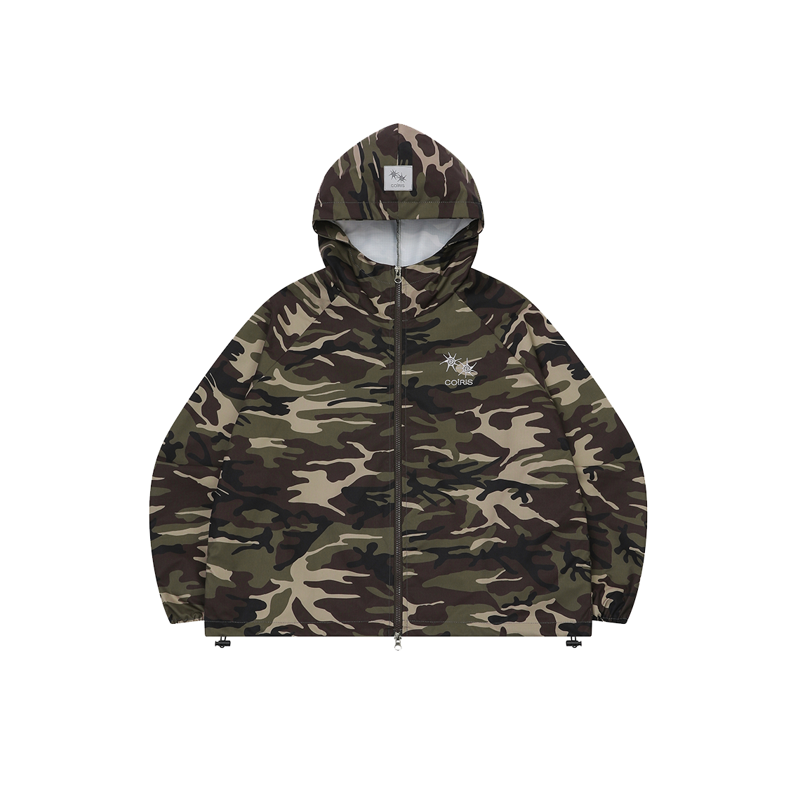 C-P00000BV Coiris Mile Camo Hood Windbreaker Camo khaki