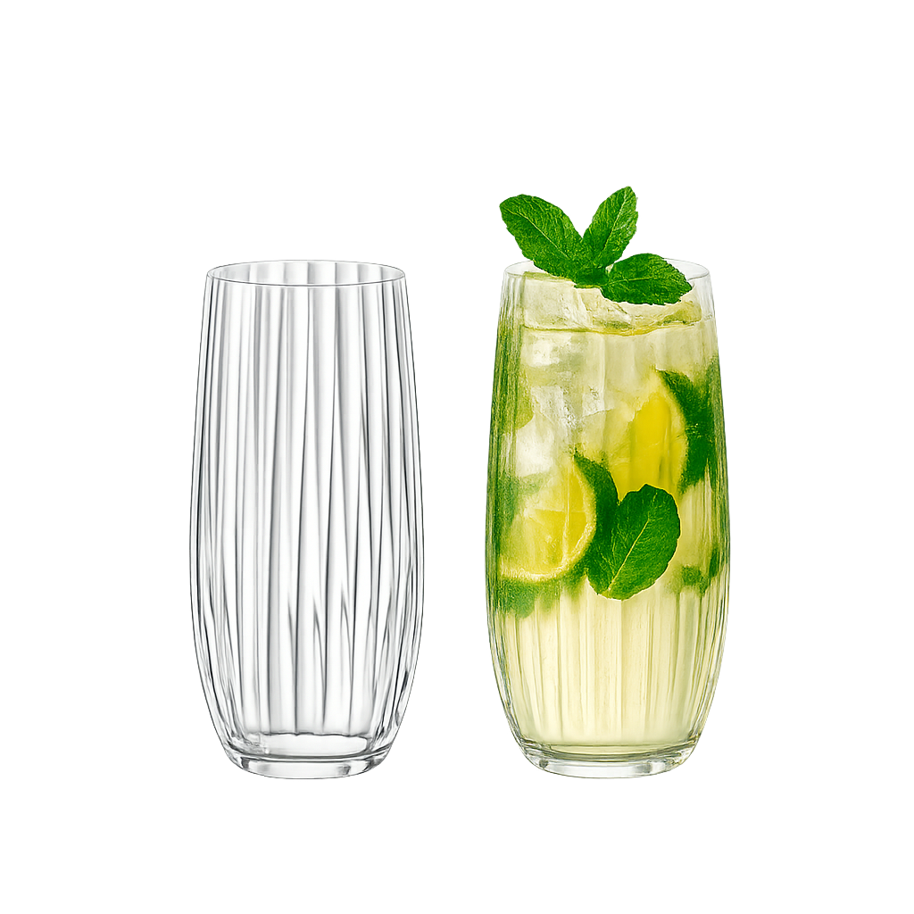 크리스탈렉스 워터폴 하이볼 (350ml) 2p(Crystalex Waterfall Highball Glass (350ml) 2p Set)