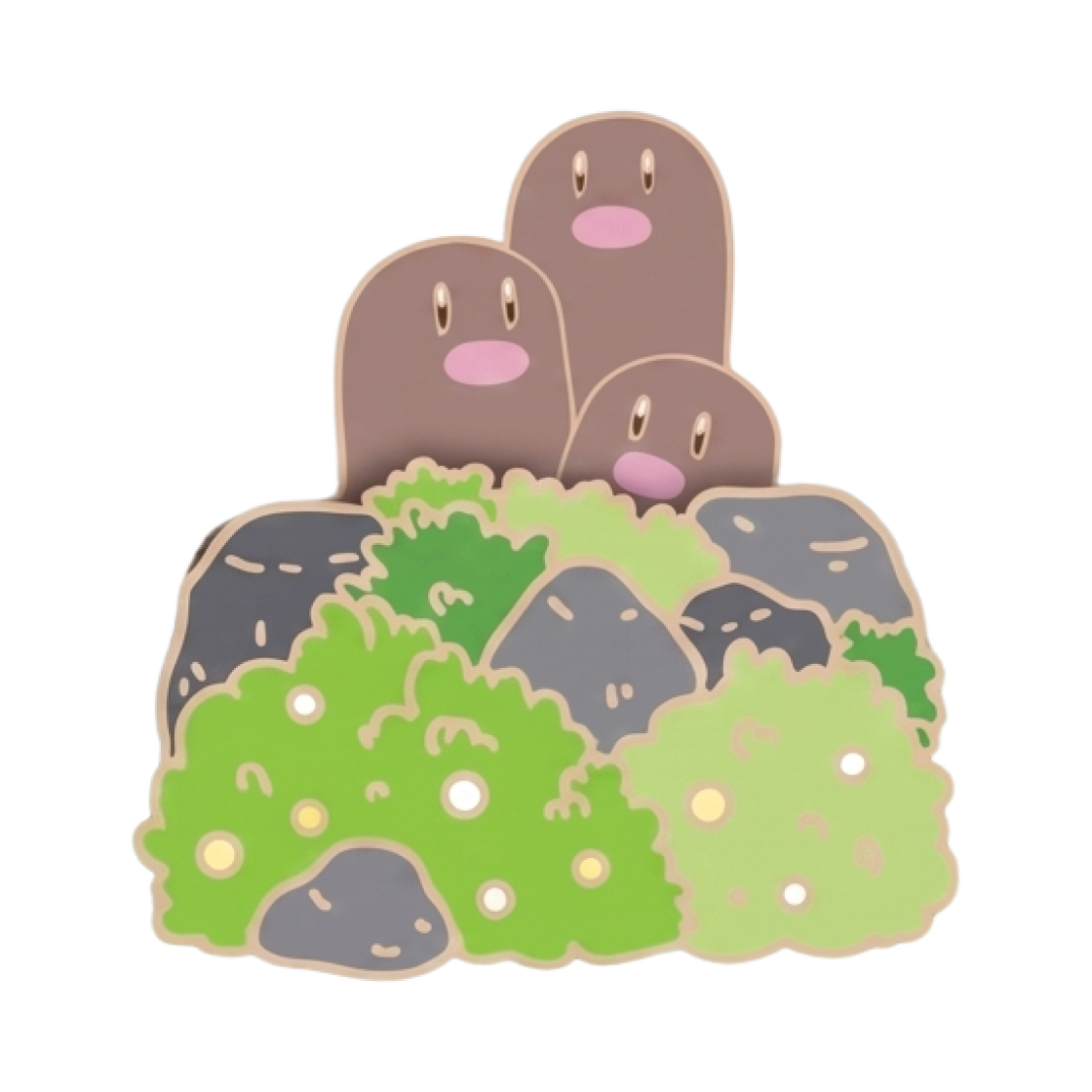 포켓몬 x 이삭토스트 메탈 뱃지 닥트리오 (개봉)(Pokemon x Isaac Toast Metal Badge Dugtrio (Opened)) - 1