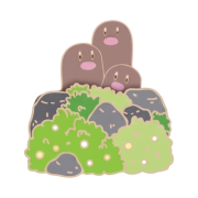 Pokemon x Isaac Toast Metal Badge Dugtrio (Opened)