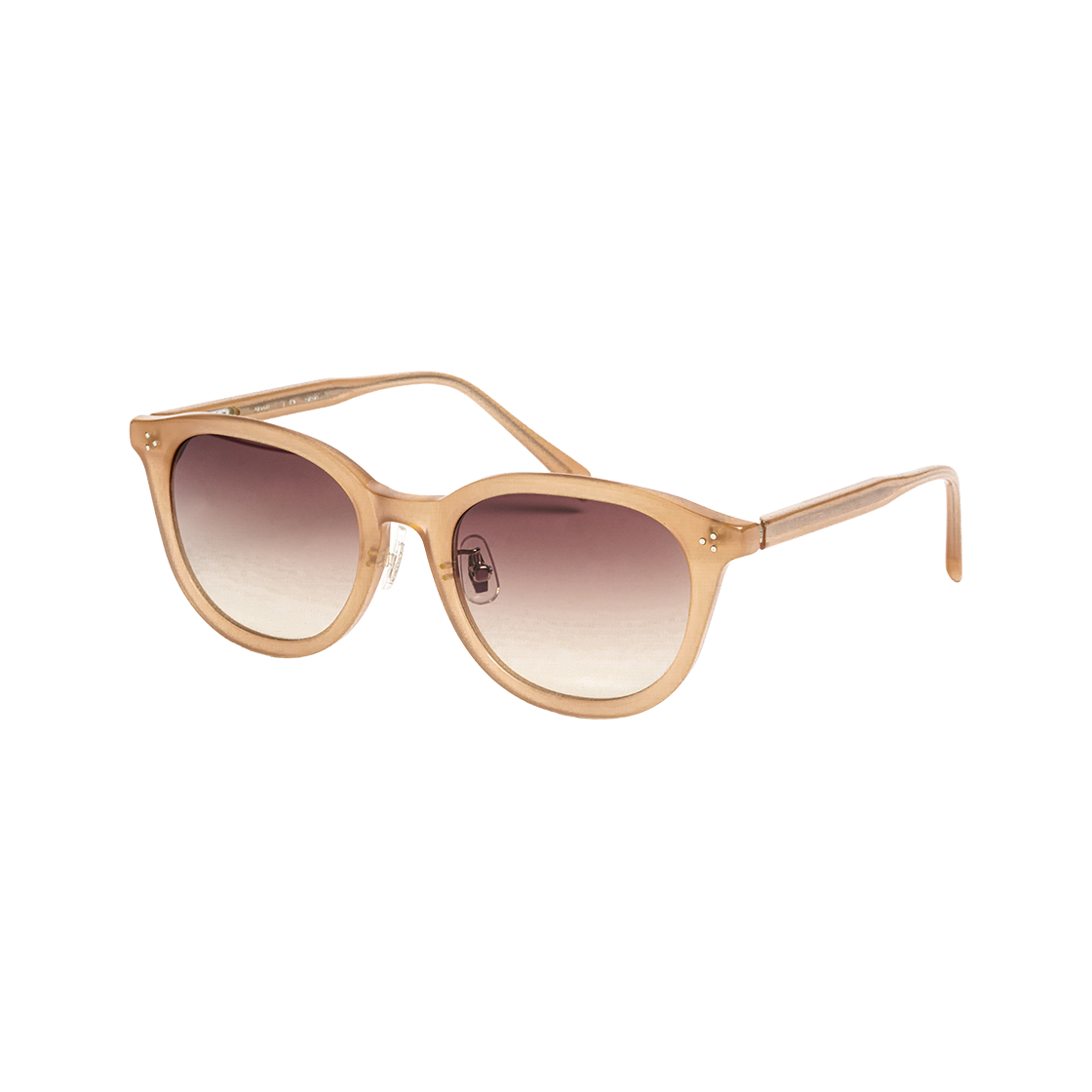 테츠오아이웨어 노아 선글라스 C4 베이지 & 브라운 그라데이션 렌즈(TETSUO EYEWEAR Noah C4 Beige & Brown gradation Lens) - 2