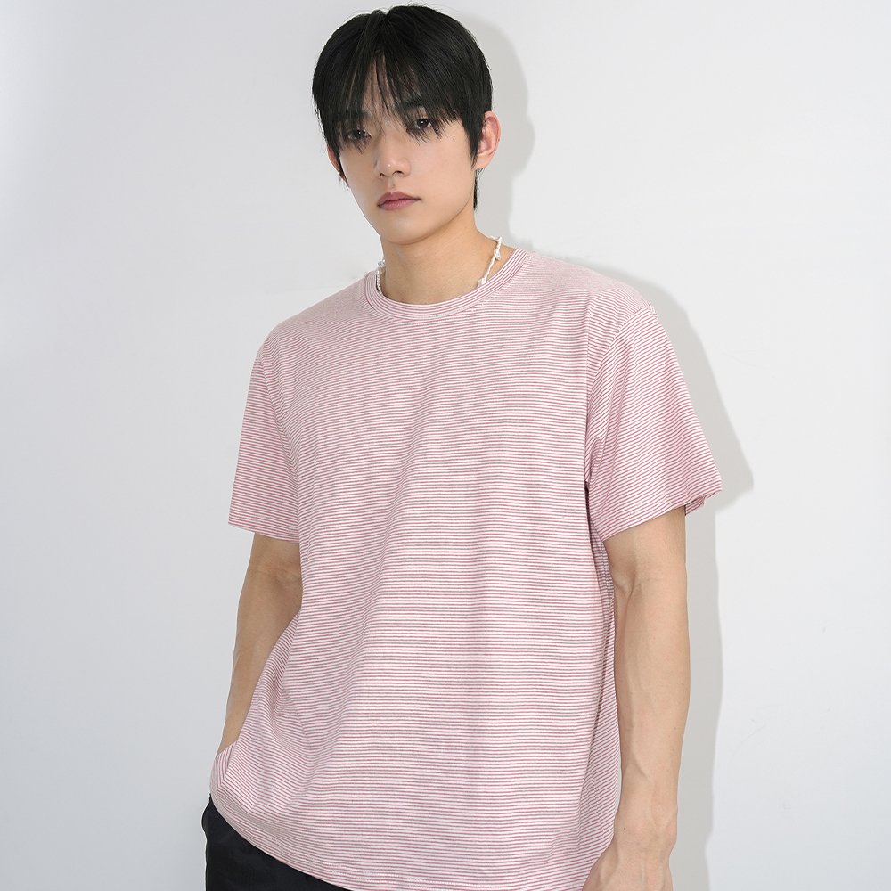 디아더생츄어리 NRNL ST 반팔 티셔츠 스피드 레드(THE ATHER SANCTUARY NRNL Stripe SS Tee Speed Red) - 6