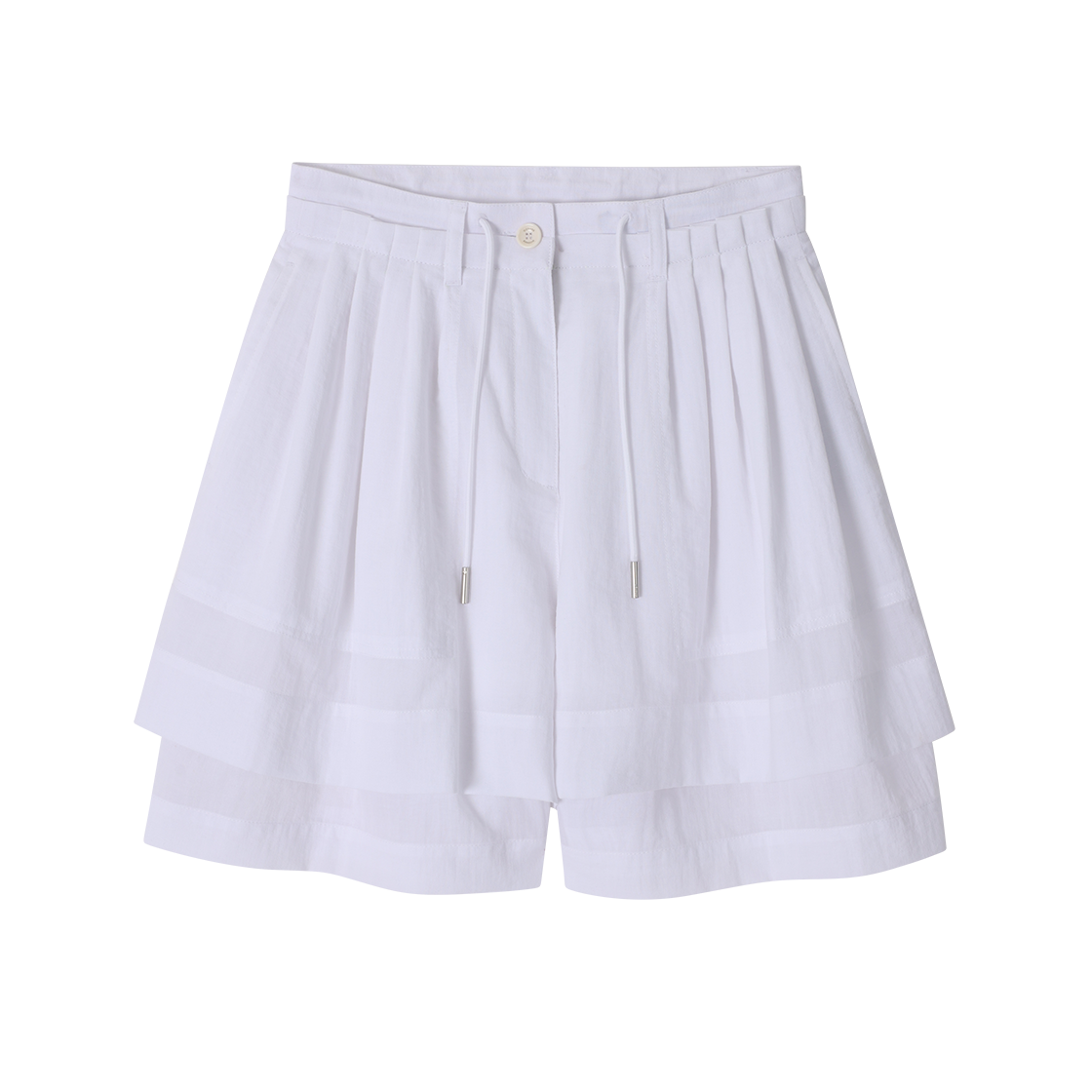 WI3PT769WH (W) SONGZIO COLLECTION Ghostfold Shorts White