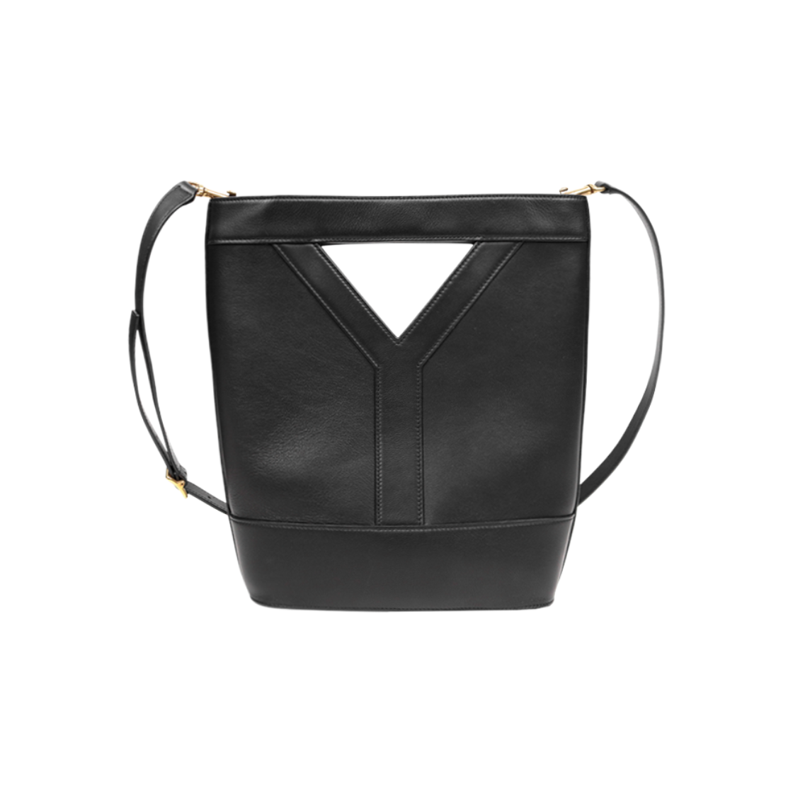 IT3JWU552DS6 Saint Laurent Black Y Bucket Shoulder Bag C-A43796