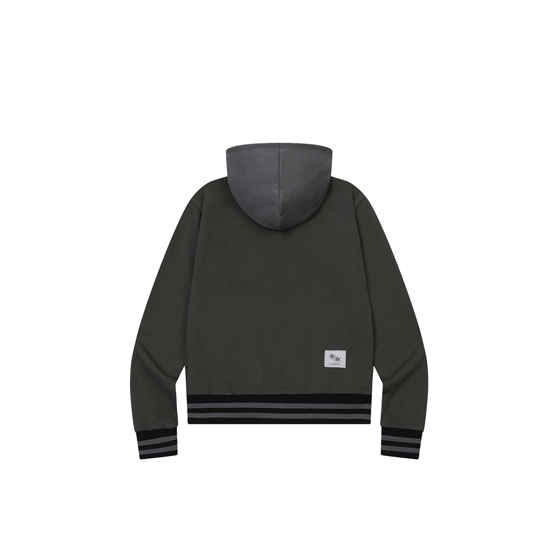 코이리스 리픈 투웨이 배색 포켓 후드 집업 차콜(Coiris Rippen 2 Way Pocket Hood Zip Up Charcoal) - 2