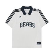 Doosan Bears x Adidas Polo Off White Team Navy - KR Sizing