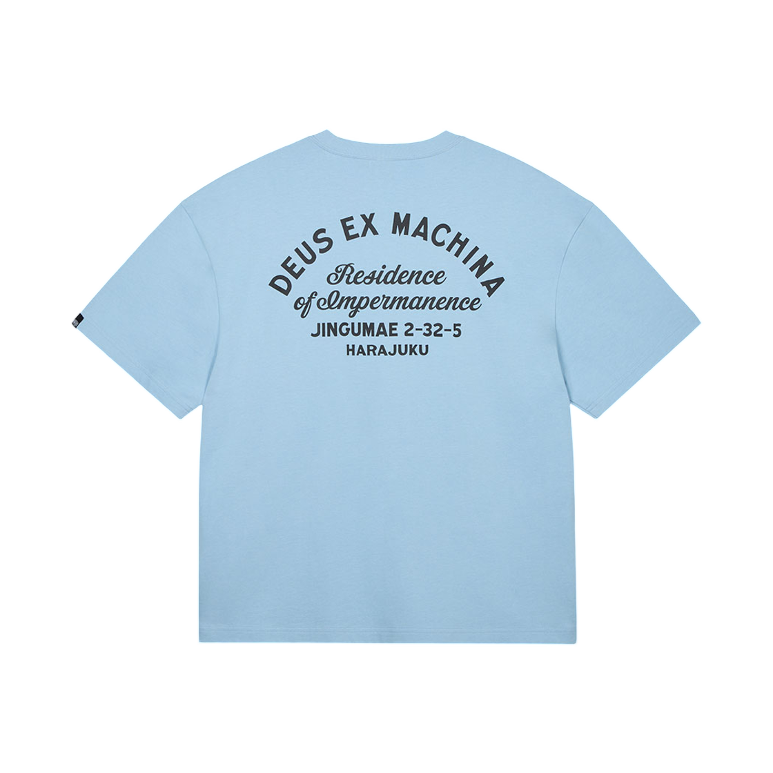 D262UTS130-059 Deus Ex Machina Harajuku Sign T-Shirt Light Blue