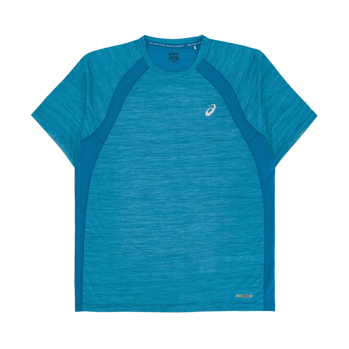 아식스 로드 러닝 숏슬리브 티셔츠 이지안 블루(Asics Road Running Short Sleeve T-Shirt Aegean Blue) - 1