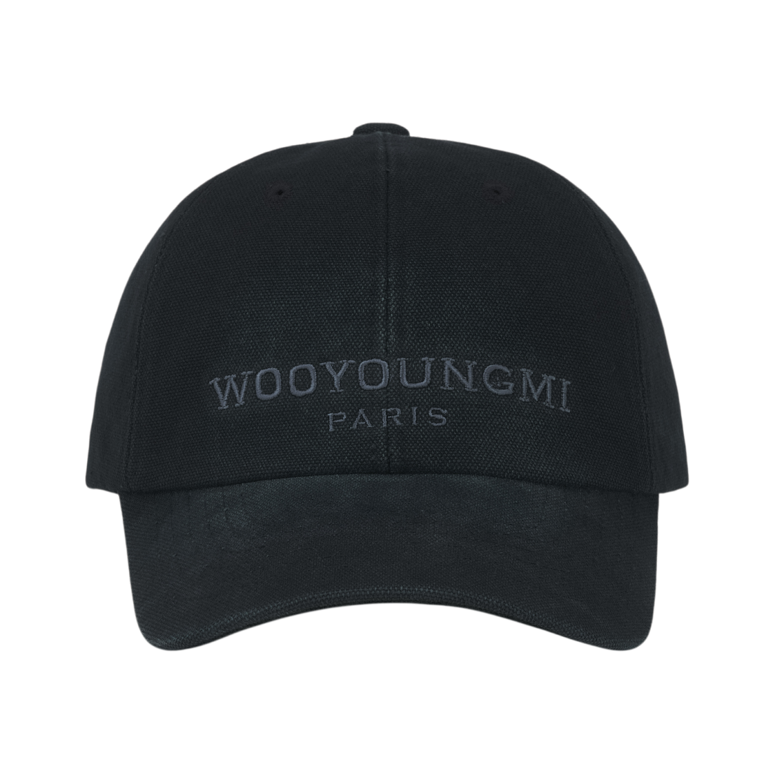 우영미 다잉 로고 볼캡 네이비 - 26SS(Wooyoungmi Dyeing Logo Ball Cap Navy - 26SS) - 2