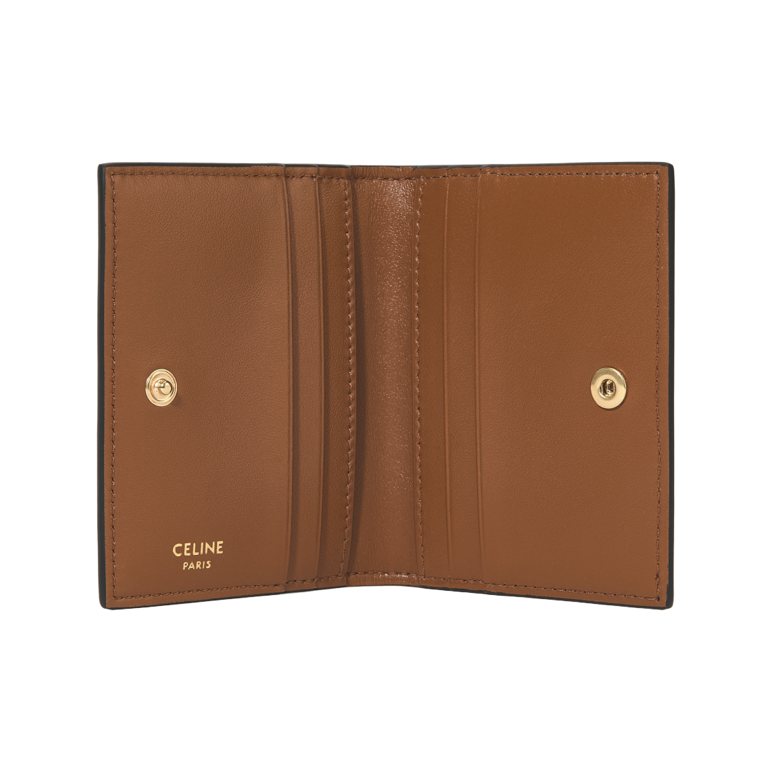 셀린느 바이폴드 카드 홀더 트리옹프 캔버스 탄(Celine Bi-Fold Card Holder in Triomphe Canvas Tan) - 3