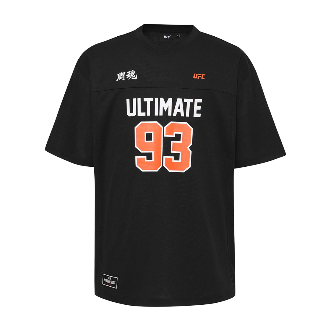 [KREAM 단독] 유에프씨 스포츠 투혼 오버핏 풋볼 저지 블랙([KREAM 단독] UFC SPORT FIGHTING SPIRIT Oversized Fit Football Jersey Black)