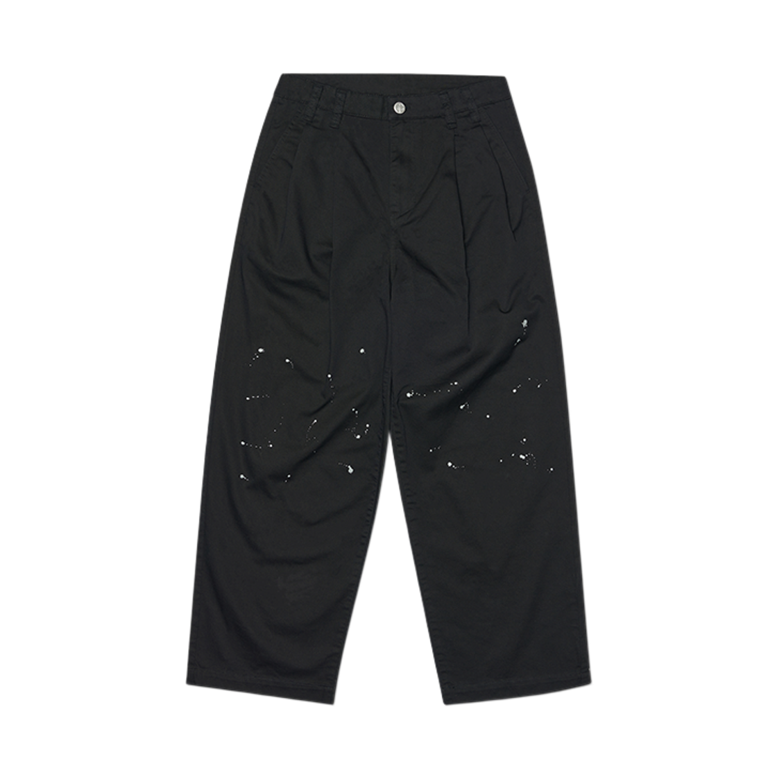 NMSS62PT04BLK NOMANUAL Painted Two Tuck Pants Black