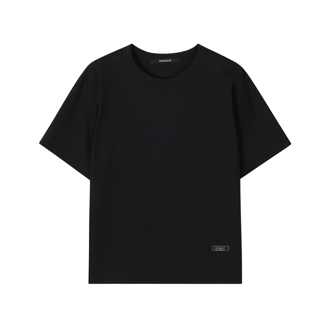WI3TS768BK (W) SONGZIO COLLECTION Fleur Embroidered T Shirt Black