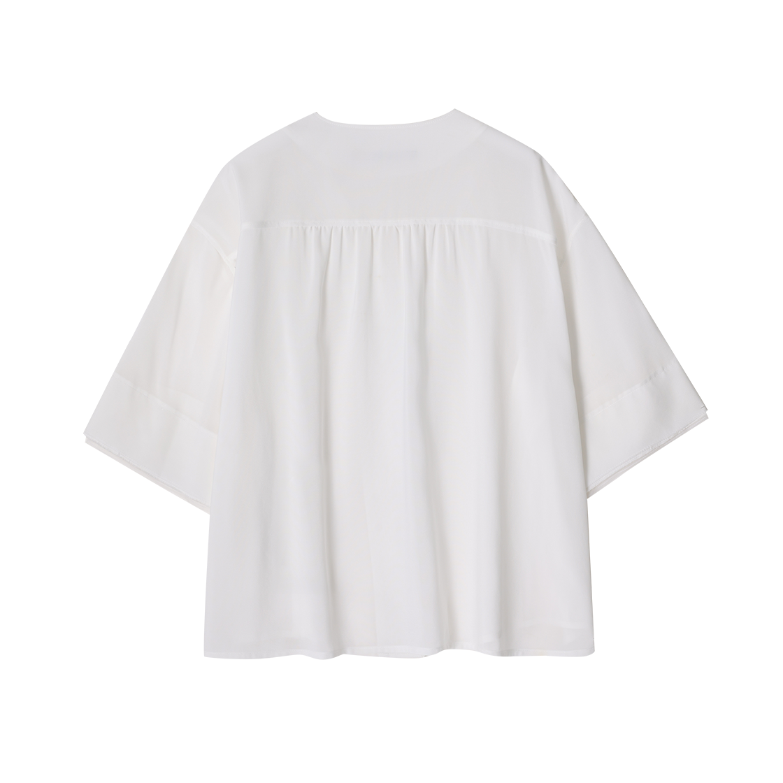(W) 송지오 컬렉션 한복 하프 셔츠 아이보리((W) SONGZIO COLLECTION Hanbok Half Shirt Ivory) - 2
