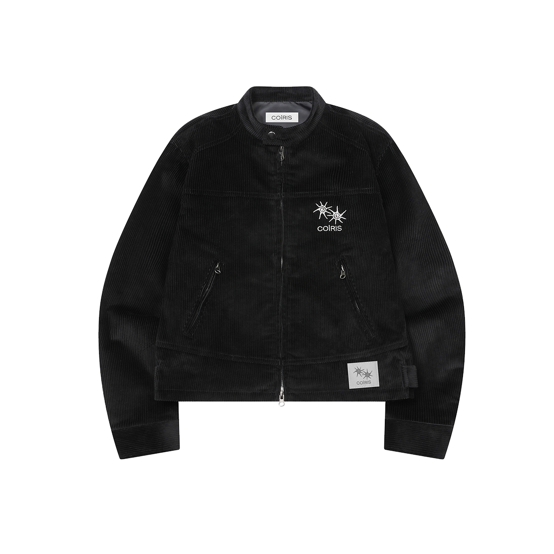 코이리스 버키 골지 바이커 자켓 블랙(Coiris Burkey Corduroy Biker Jacket Black)