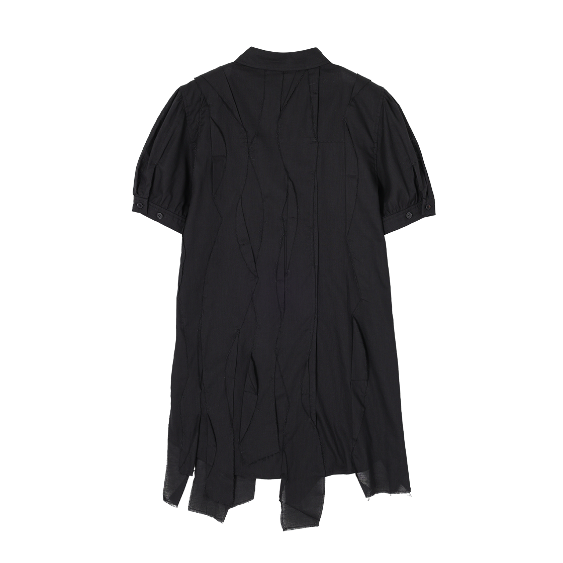 (W) 송지오 컬렉션 프래그먼트 하프 셔츠 블랙((W) SONGZIO COLLECTION Fragment Half Shirt Black) - 2