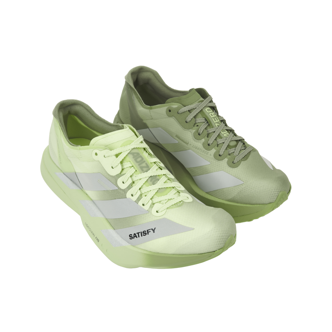 아디다스 x 새티스파이 아디제로 아디오스 프로 4 텐트 그린 매트 실버(Adidas x Satisfy Adizero Adios Pro 4 Tent Green Matte Silver) - 4