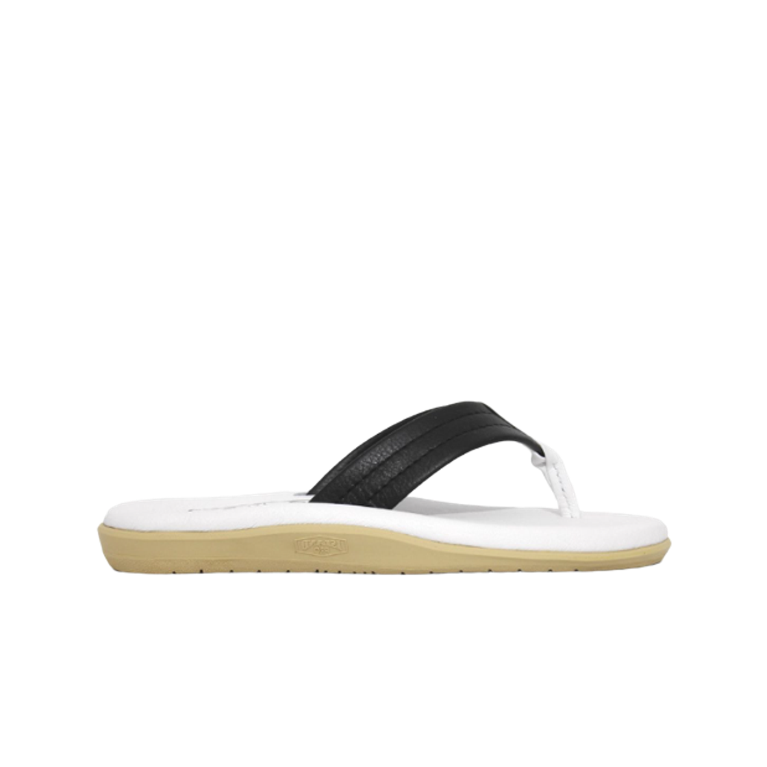 Island Slipper Classic Leather Slide White Black