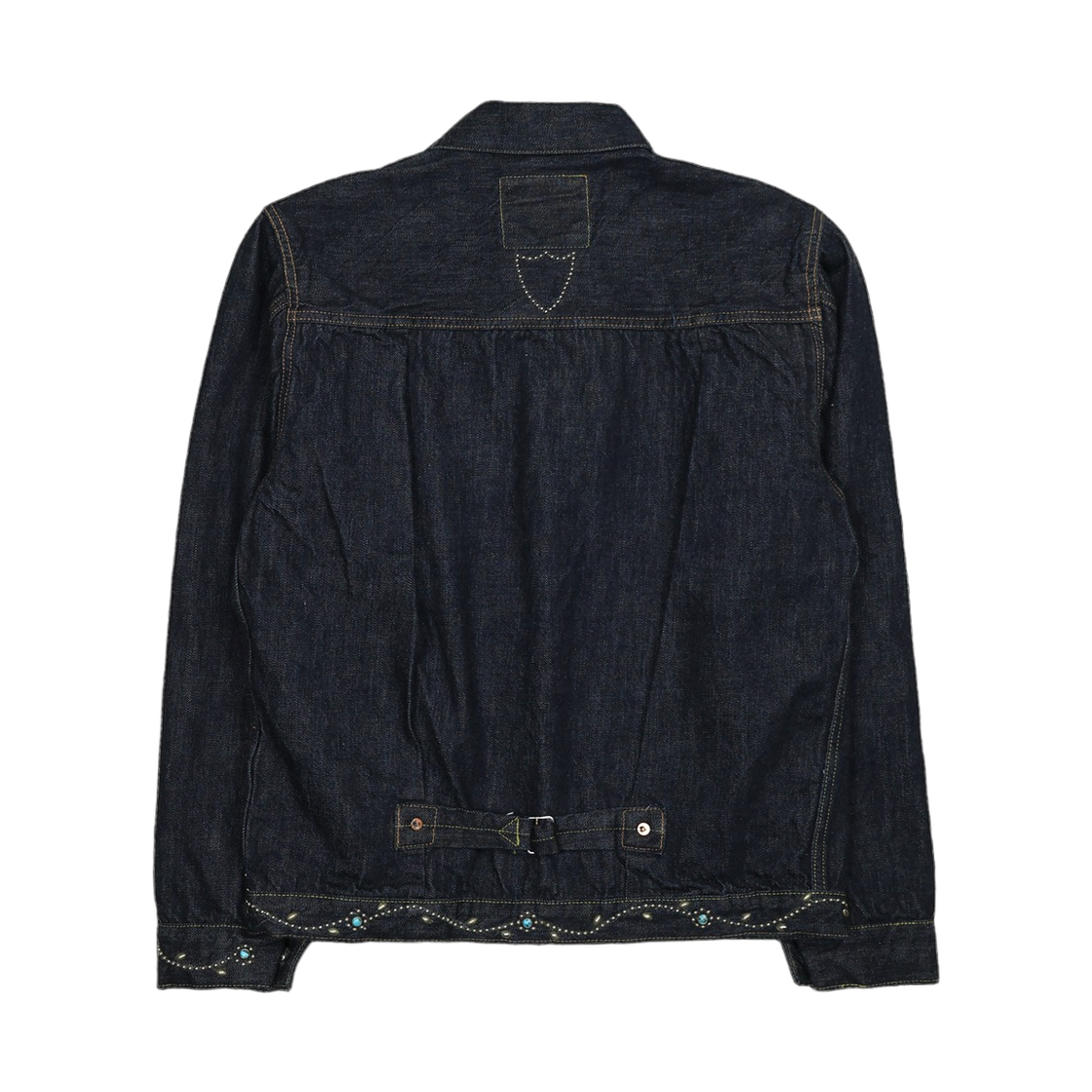 풀카운트 x 집 스티븐슨 HTC 2107HTC 타입 1 온 스터드 데님 자켓 블랙(Fullcount x Zip Stevenson HTC 2107HTC Type 1 On Studs Denim Jacket Black) - 2