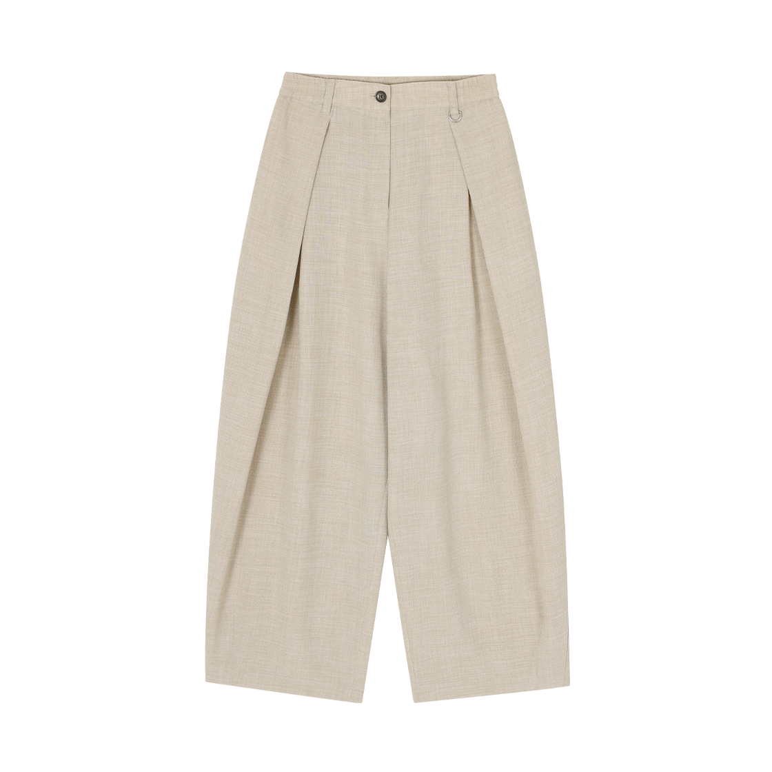 WI3PT301LE (W) SONGZIO Curved Dart Linen Pants Light Beige