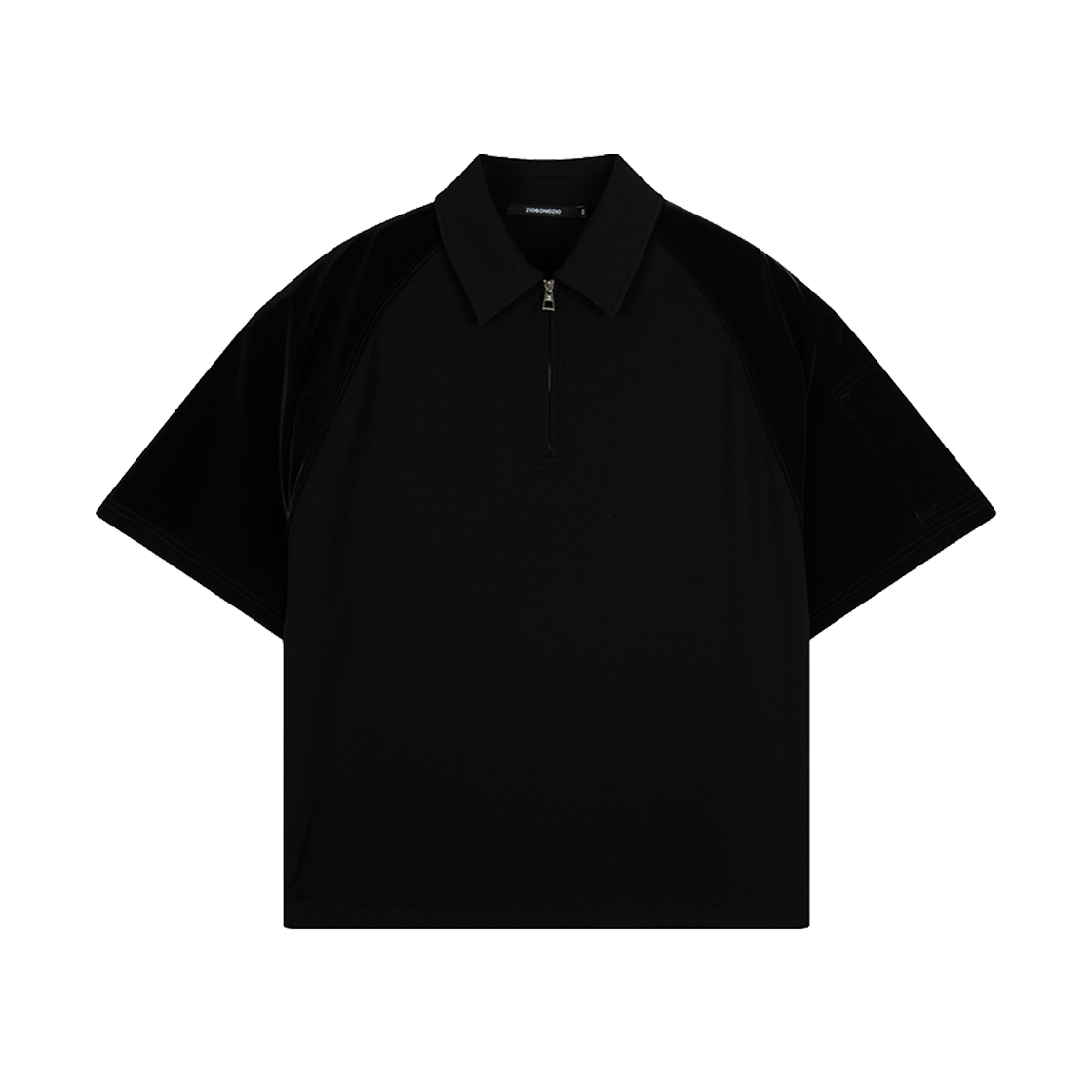 지오송지오 하이그로시 패치 래글런 티셔츠 블랙 ZI3TS352BK(ZIOSONGZIO High Gloss Patch Reglan T Shirt Black) - 1
