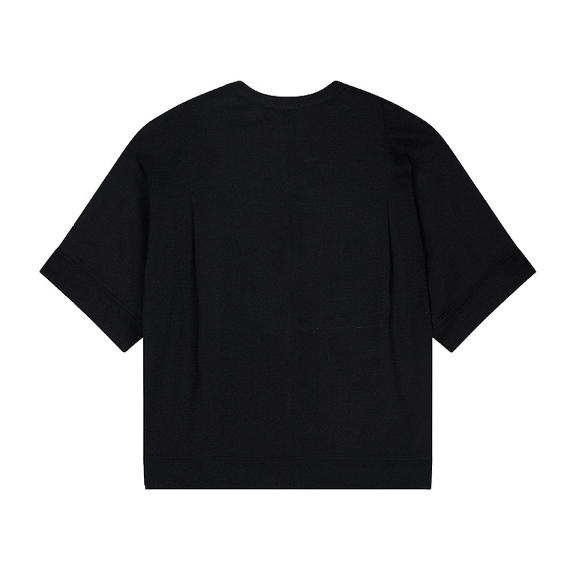 지오송지오 트위드 돌먼 티셔츠 블랙 ZI3TS302BK(ZIOSONGZIO Tweed Dolman T-Shirt Black) - 2