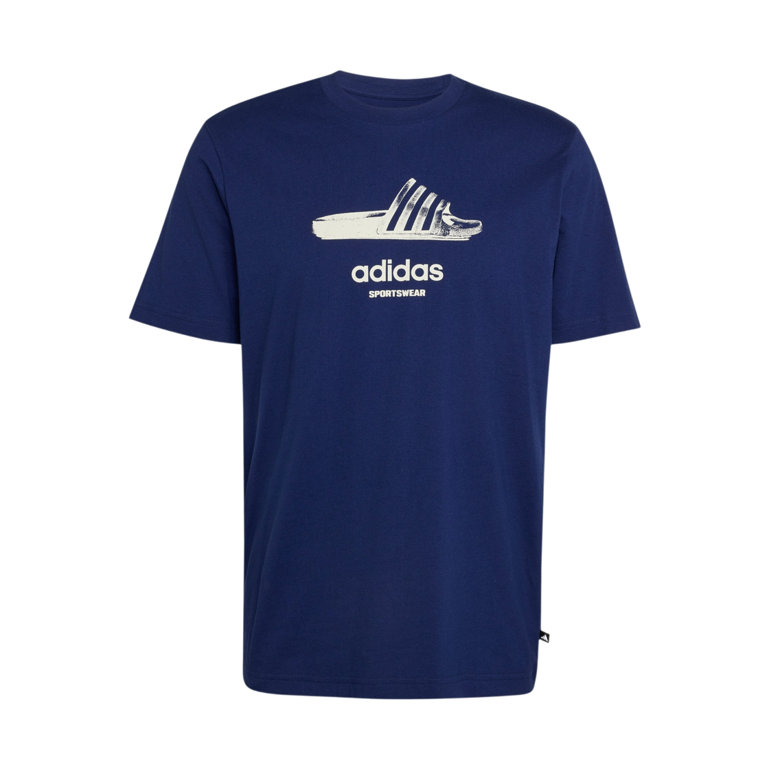 KG0933 Adidas Summer Slides Graphic T-Shirt Dark Blue - KR Sizing