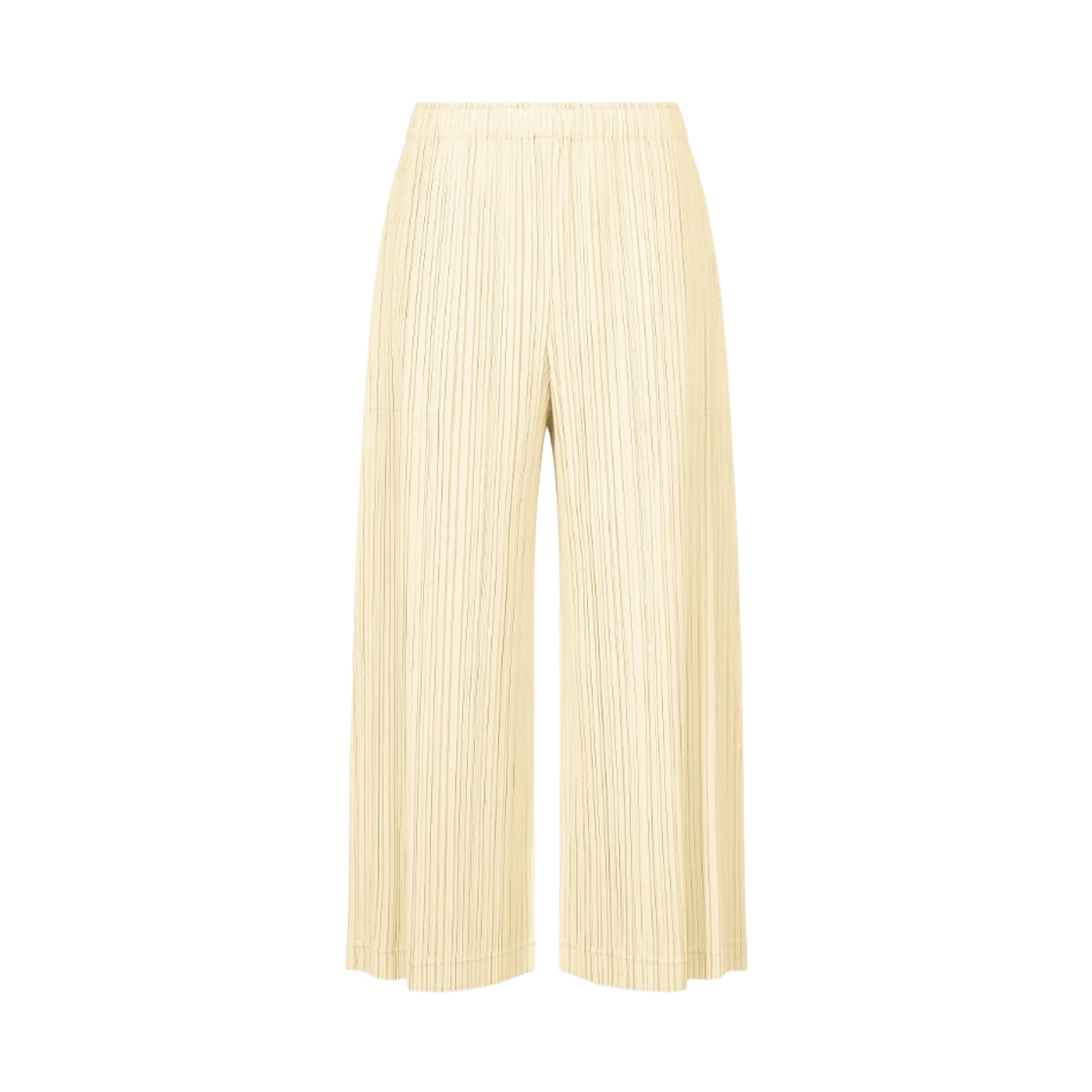 PP61-JF221-02 (W) Pleats Please Issey Miyake Opaque Bottoms Pants Off White