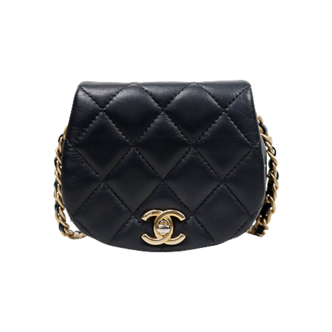 샤넬 블랙 금장 미니 크로스백 C-A57911(Chanel Black Gold Mini Crossbody Bag C-A57911)