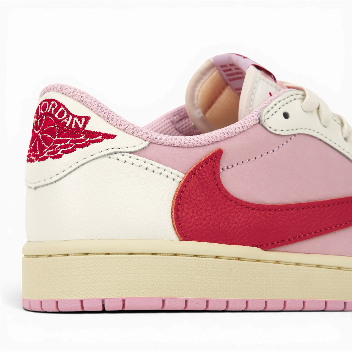 조던 1 x 트래비스 스캇 레트로 로우 OG SP 세일 트로피컬 핑크(Jordan 1 x Travis Scott Retro Low OG SP Sail Tropical Pink) - 8