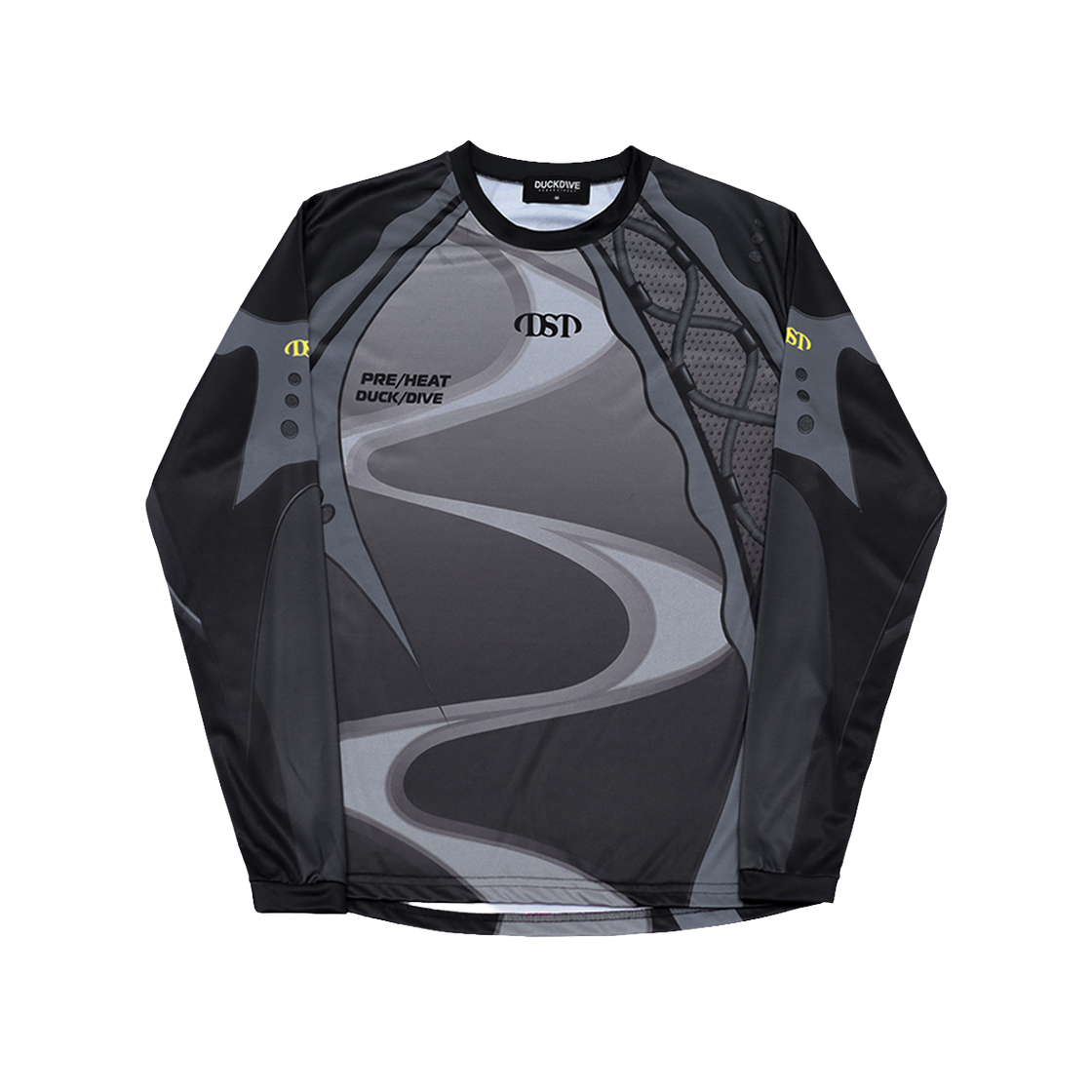 덕다이브 헬릭스 플로우 져지 롱슬리브 블랙(DUCKDIVE Helix Flow Jersey Long Sleeve Black) - 1
