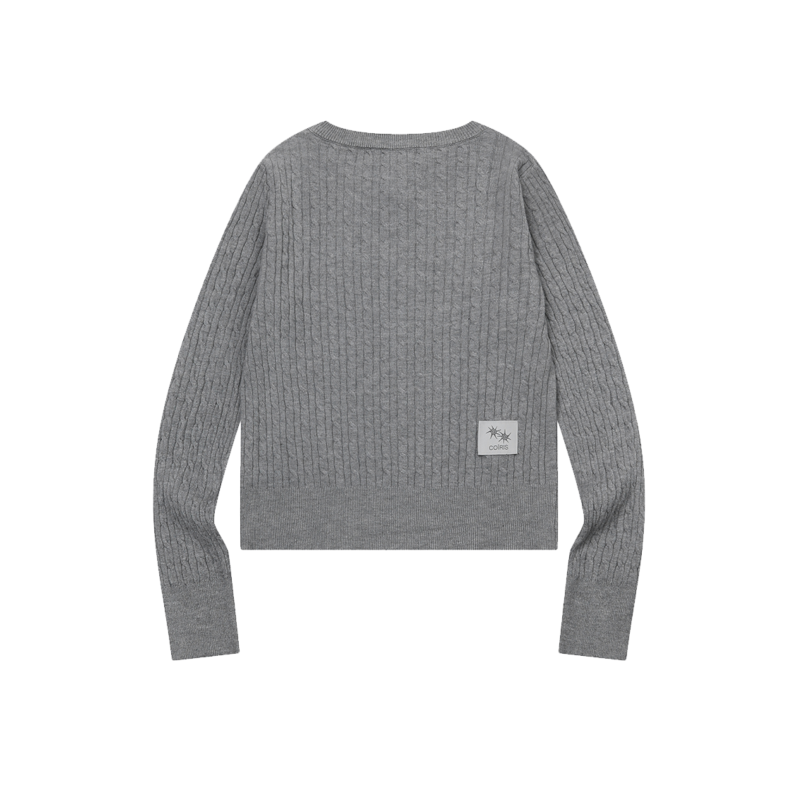 코이리스 에른 라운드넥 케이블 니트 가디건 그레이(Coiris Ern R-Neck Cable Knit Cardigan Gray) - 2