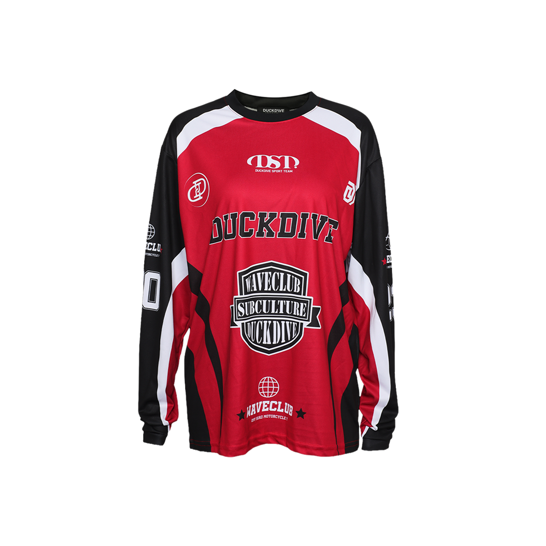 덕다이브 오프로드 메쉬 롱슬리브 킬 레드(DUCKDIVE Offroad Mesh Long Sleeve Kill Red)