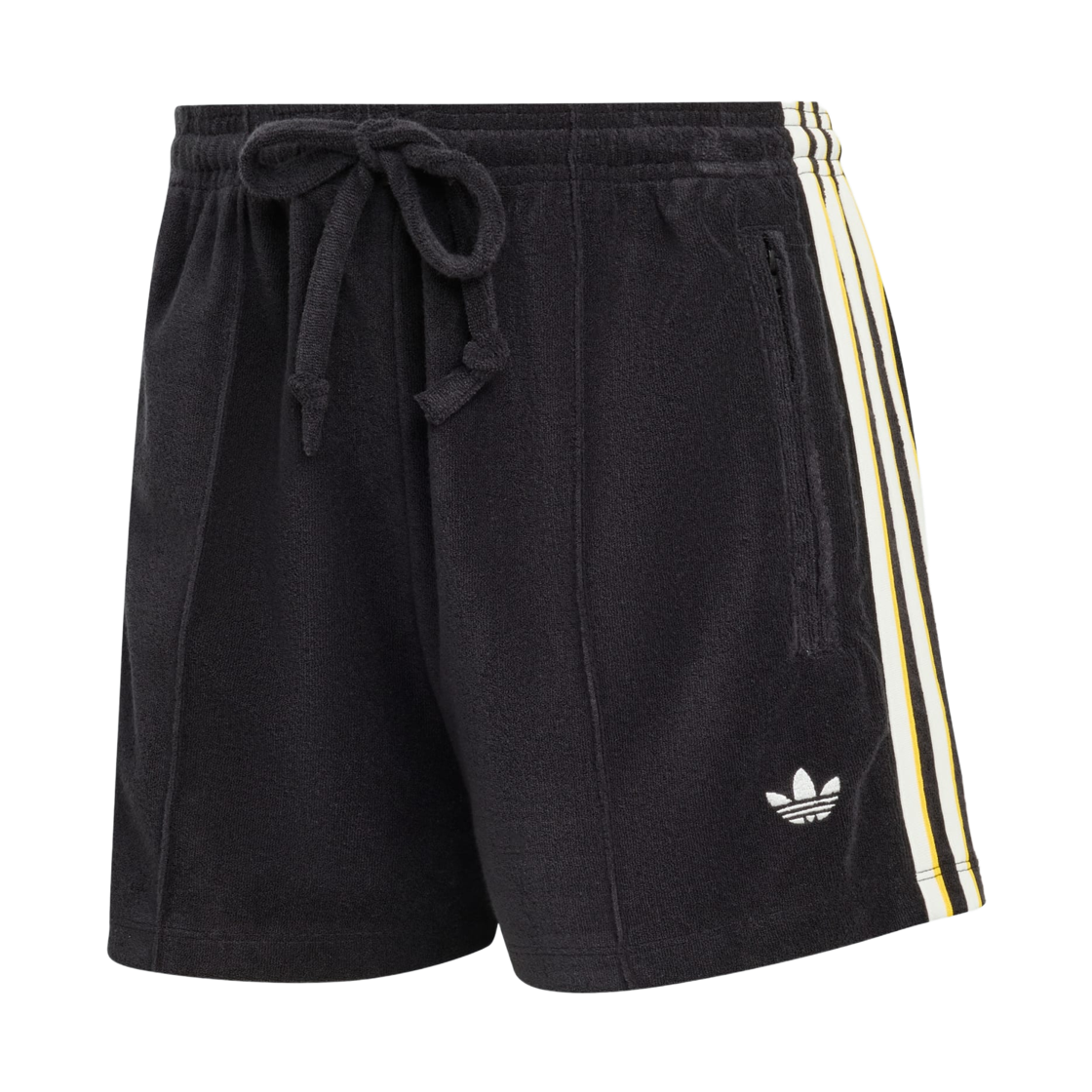 KD1398 (W) Adidas Terry Towel Firebird Shorts Black - KR Sizing