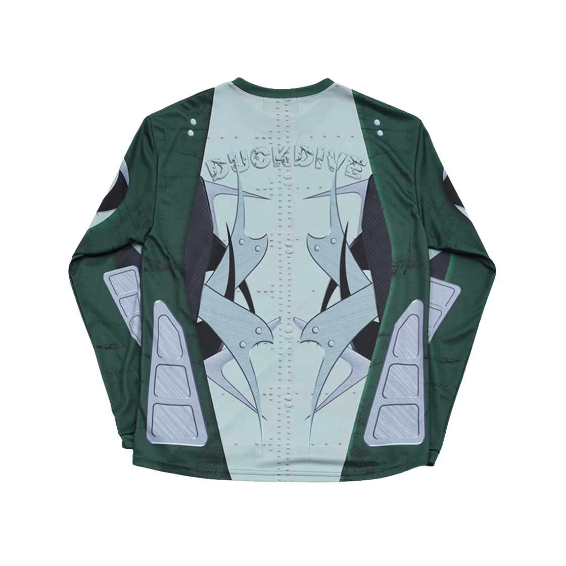 덕다이브 웰드 아이언 져지 롱슬리브 카키(DUCKDIVE Weld Iron Jersey Long Sleeve Khaki) - 2