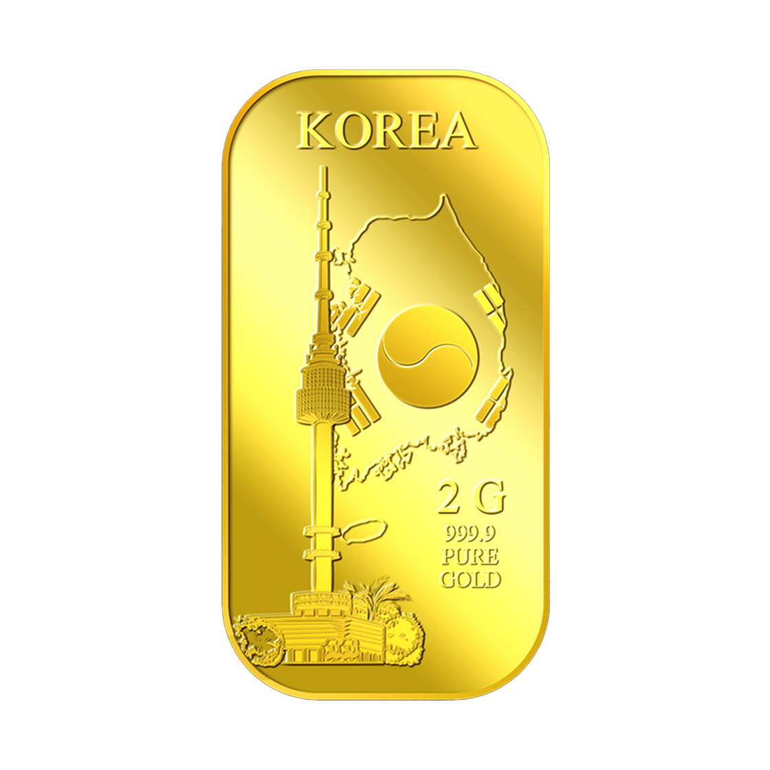 퓨어골드 24K 순금 싱가폴 프리미엄 골드바 2g 남산타워(puregoldsg N Seoul Tower 2g Gold Bar)