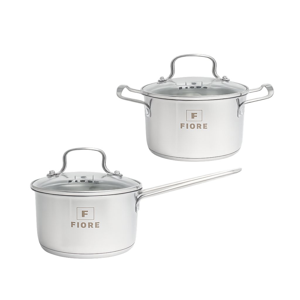피오레 스테인레스 IH 냄비 2종 세트(FIORE Stainless Steel IH Pot 2set)