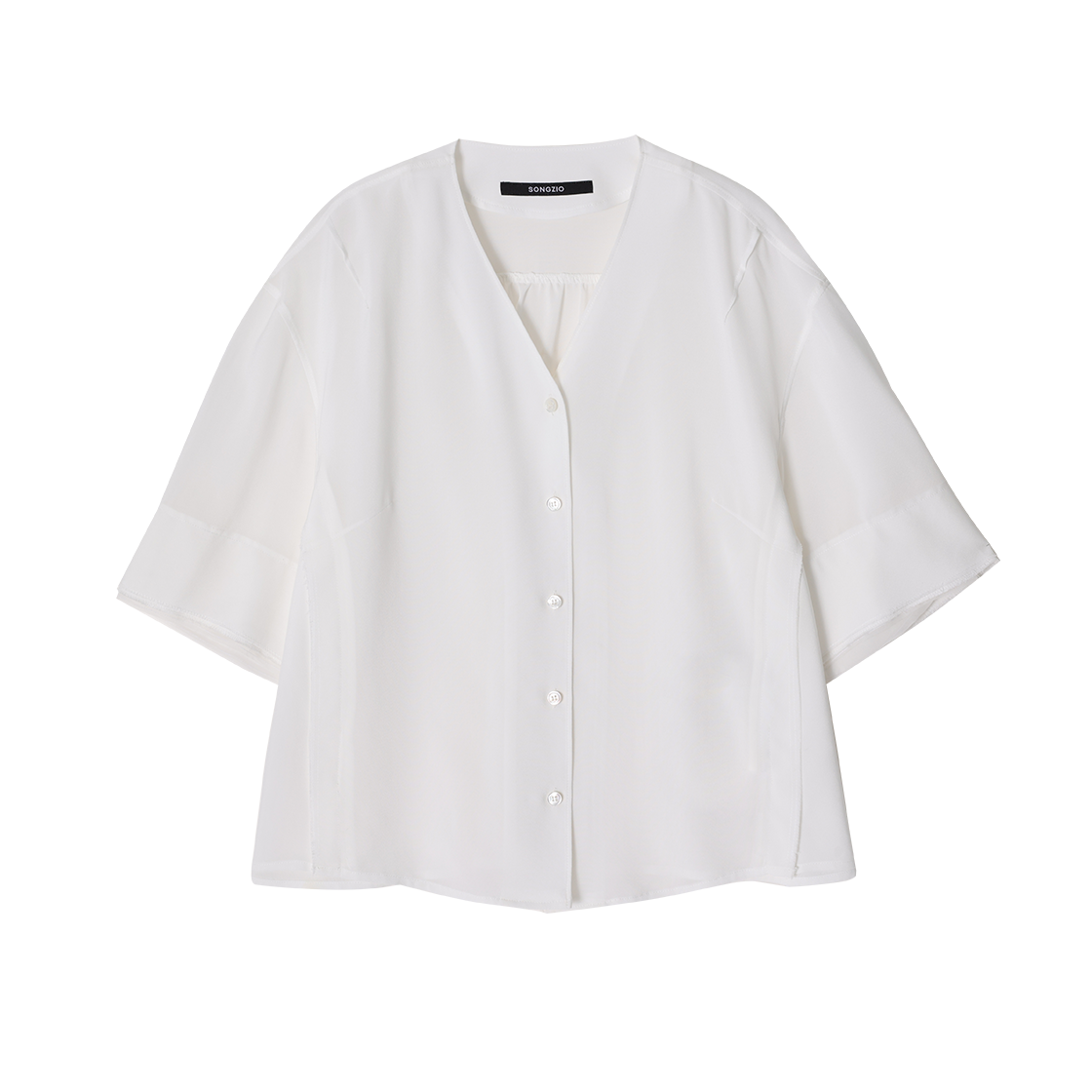WI3SH753IV (W) SONGZIO COLLECTION Hanbok Half Shirt Ivory