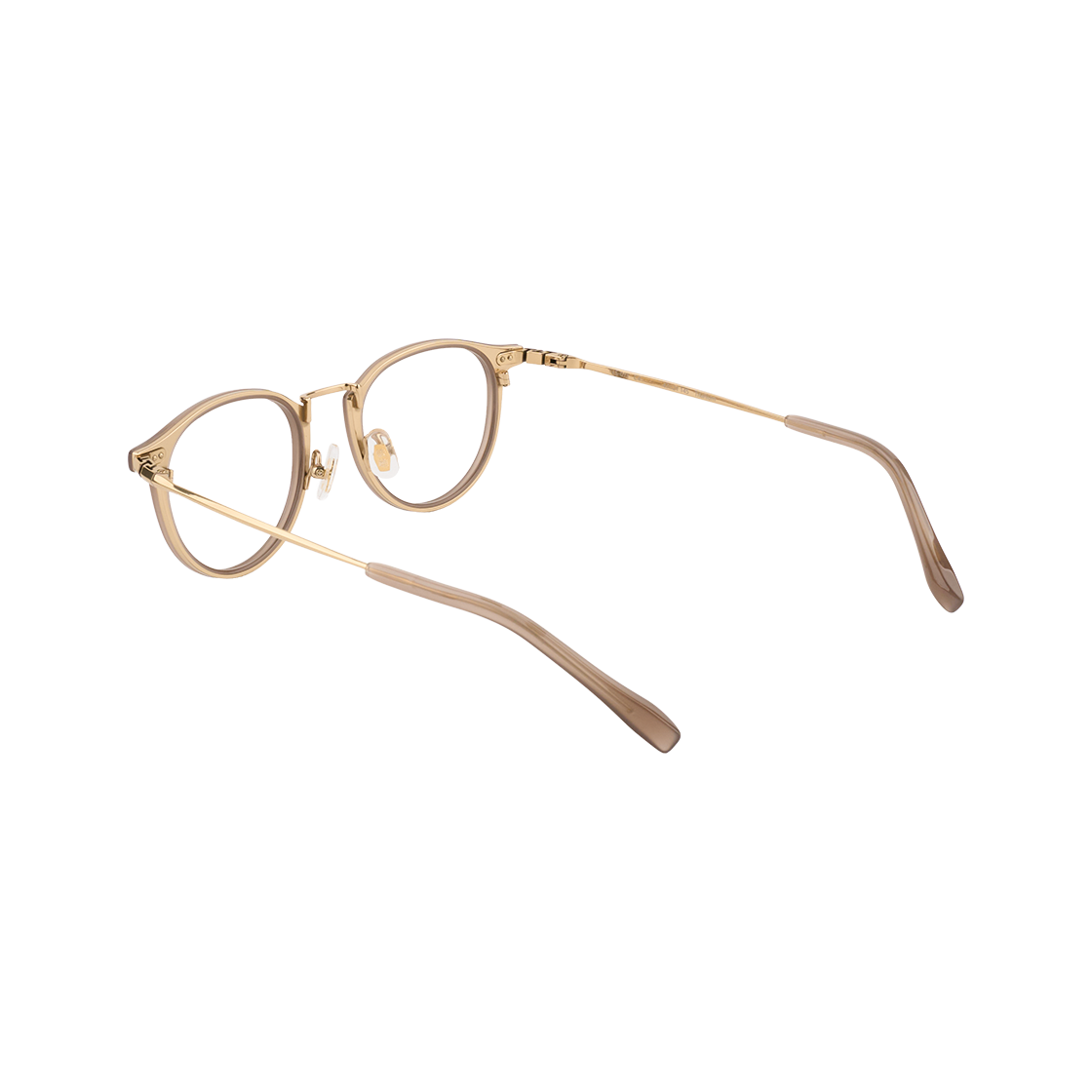 테츠오아이웨어 Ls-01t 콤비테 C4 머드 & 라이트 골드(TETSUO EYEWEAR Ls-01t C4 Mud & Light gold) - 3