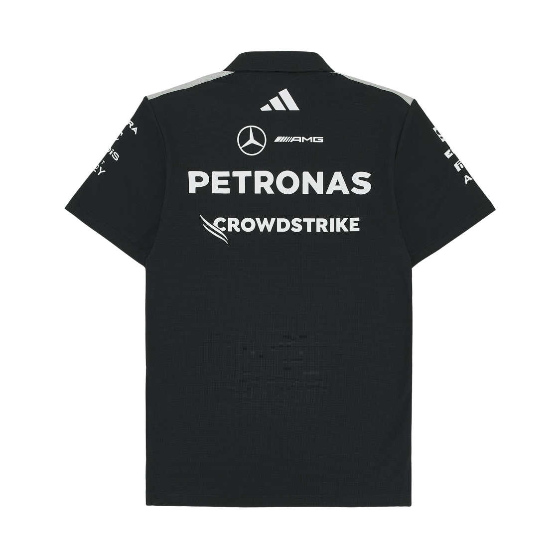 아디다스 x 메르세데스 AMG 페트로나스 F1 팀 엔지니어 폴로 블랙 - US 사이즈 (논 마킹 버전)(Adidas x Mercedes AMG Petronas F1 Team Engineer Polo Black - US Sizing (Non Marking Ver.)) - 2