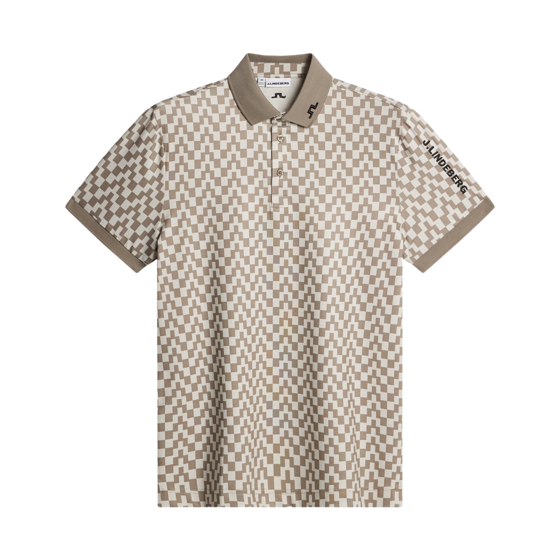 제이린드버그 투어 테크 프린트 폴로 브릿지 스택 브린들 M(J.Lindeberg Tour Tech Print Polo Bridge Stack Brindle M) - 1