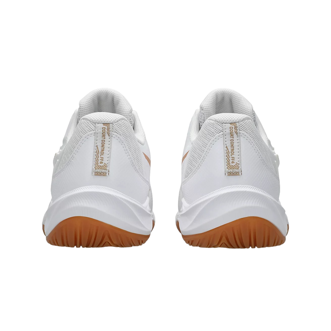 아식스 코트 컨트롤 FF 4 화이트 퓨어 골드 - 2E 와이드(Asics Court Control FF 4 White Pure Gold - 2E Wide) - 3