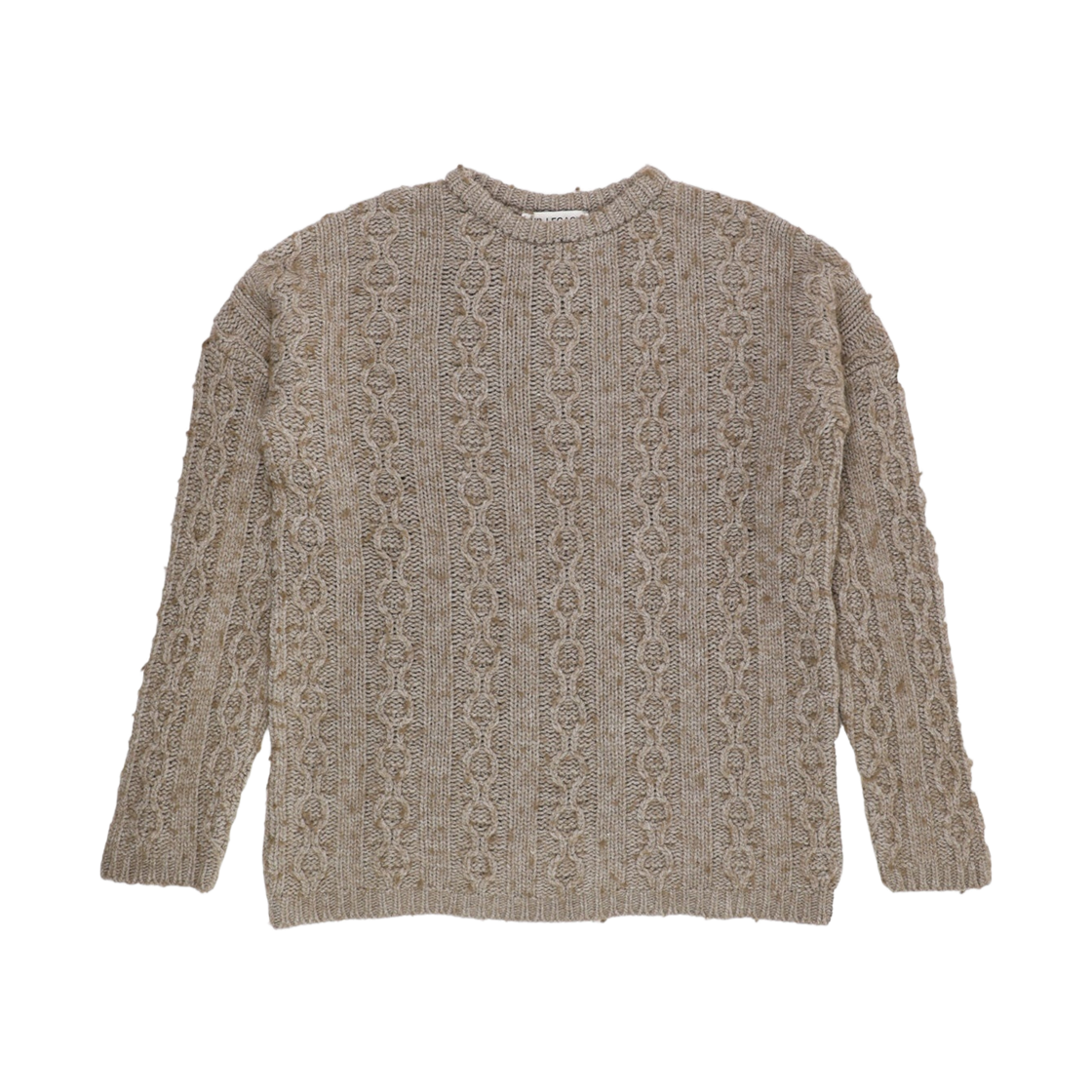 M4233PPT Our Legacy Funky Chain Knit Popover Roundneck Sweater Peafowl