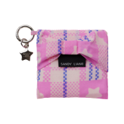 Sandy Liang x Baggu Baby Bow Baggu Market Plaid Pink